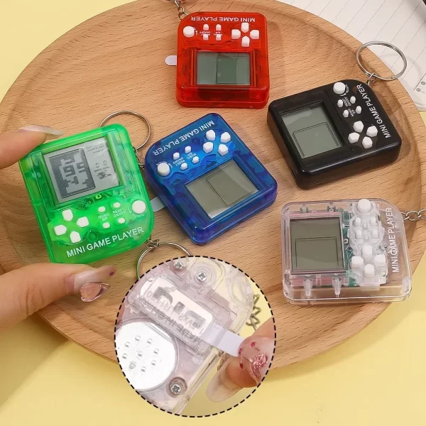 Mini jeu de construction portable pour enfants, jeux électroniques classiques plus tard, jeu de console tenu dans la main, jeu de puzzle pour enfants, jouets pour joueurs, cadeau – Image 3