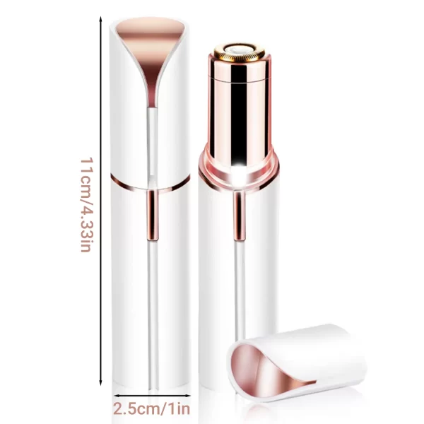 Épilateur électrique portable en forme de rouge à lèvres pour femmes, indolore et efficace, épilation du visage, rasoir domestique, outil de rasoir – Image 7