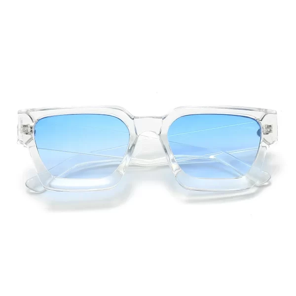 JNPCXI Mode Square Femmes Lunettes de soleil de luxe rétro Gradient Blue Designer Hommes Tendance Lunettes de soleil Ombres UV400 – Image 2