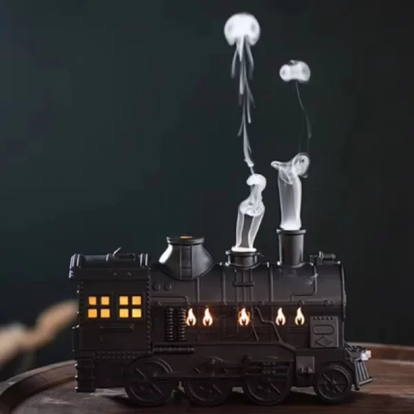 Nouveau modèle de train humidificateur d'air maison télécommande méduse anneau de fumée humidificateur de pulvérisation humidificateur frais et purifier l'air. – Image 6