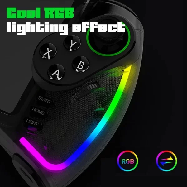 Ipega PG - 9777SH Bluetooth Gamepad pour Nintendo Switch Android iOS iPad PC avec joystick de vibration linéaire de lumière RGB – Image 4
