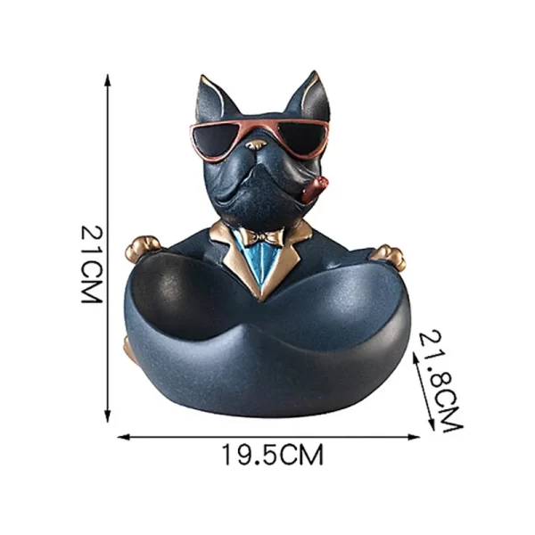 Décor à la maison Cool chien Figurine chien Statue boîte de rangement Animal ornement résine artisanat Art Sculpture Figurine décoration de la maison cadeau – Image 5