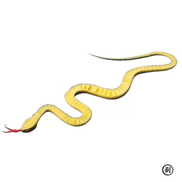 45cm faux jouet en caoutchouc réaliste serpent Simulation Anaconda effrayant Halloween pour effrayer les oiseaux accessoires farces truc jouet accessoires – Image 4