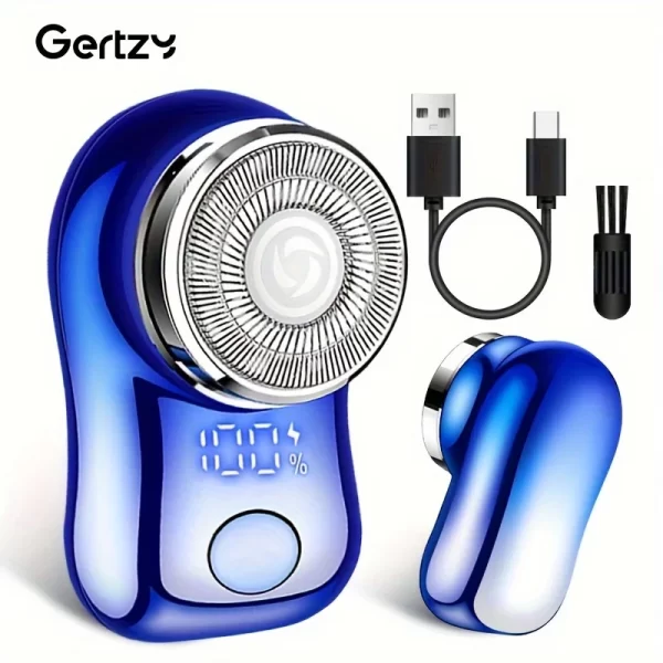 Rasoir électrique à capsules pour hommes, Mini rasoir électrique Portable de rasage, rasoir intelligent d'extérieur Portable de Type poche – Image 2