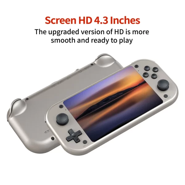 BOYHOM M17 Console de jeux vidéo Portable rétro système Linux Open Source écran IPS 4,3 pouces lecteur vidéo de poche Portable 64 Go – Image 3