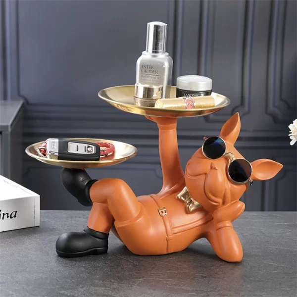 Figurines d'animaux bouledogue, Sculpture de chien Cool, décor de salon, salle d'étude, chambre à coucher, accessoires de décoration intérieure de maison – Image 5