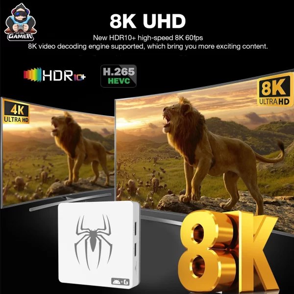 Boîte de jeu TV Console de jeu vidéo rétro intégrée plus de 20000 jeux boîte de jeu pour Android TV Smart 2.4G 5G Wifi avec manette de jeu sans fil – Image 9