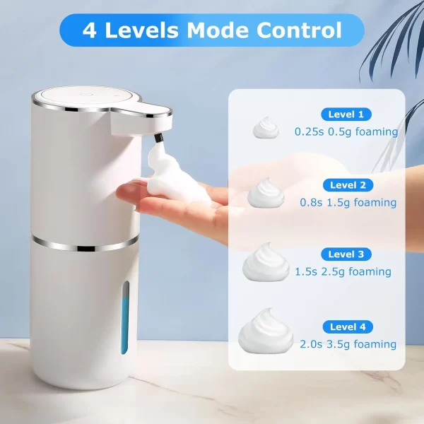 Machine à mousse de nettoyage distributeur de savon portable sans contact domestique capteur automatique mousse désinfectant pour les mains capteur toilette publique – Image 2