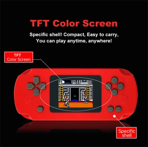 GAMINJA GC31 Rétro Portable Mini Console De Jeu Vidéo TFT Écran Couleur Enfants Joueur de Jeu Intégré 8Bit Jeux – Image 7