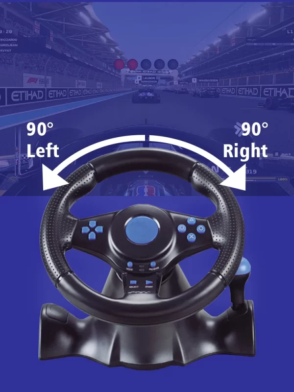 DATA FROG – contrôleur de vibrations au volant de course, pédale de voiture Simracing pour Nintendo Switch Playstation4 PS4 Xbox One PC – Image 4