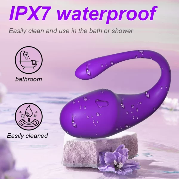 Vibromasseur Bluetooth sans fil, contrôle par application, œuf d'amour vibrant, stimulateur de Clitoris, masseur de point G, jouets sexuels pour femmes, jouets pour adultes – Image 5