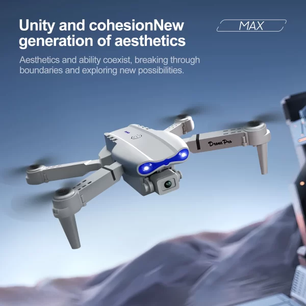 Drone professionnel E88 PRO 8K HD, caméra grand Angle, WiFi FPV, maintien en hauteur, pliable, RC, hélicoptère Quadrotor, jouets pour enfants – Image 8