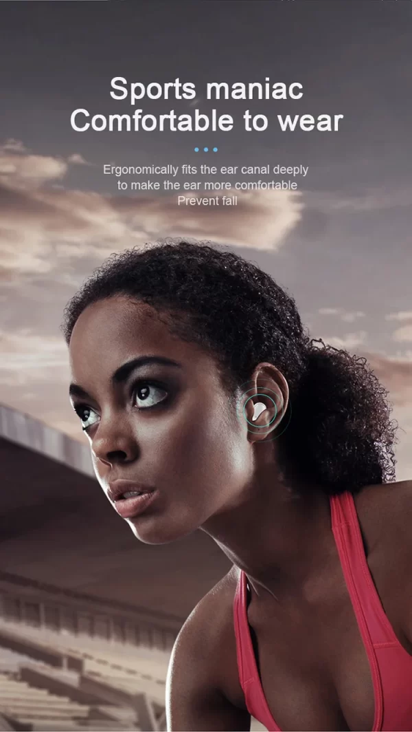 D'origine A6S TWS Casque Sans Fil Écouteurs Bluetooth Sport Stéréo Fone Bluetooth Écouteurs pour Xiaomi Huawei iPhone – Image 10