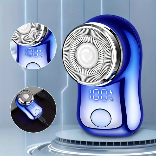 Rasoir électrique à capsules pour hommes, Mini rasoir électrique Portable de rasage, rasoir intelligent d'extérieur Portable de Type poche – Image 6