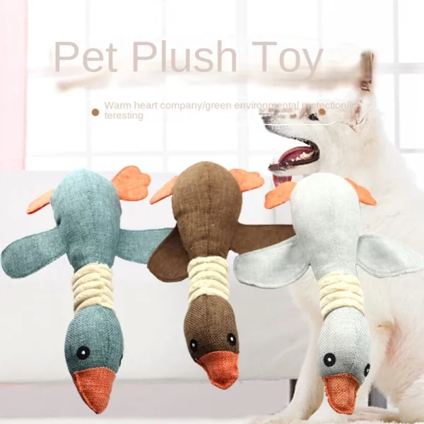 Nouveaux jouets pour animaux de compagnie, oie sauvage, résistant au son, résistant aux morsures, nettoyage des dents, fournitures pour animaux de compagnie pour chiens et chats – Image 2