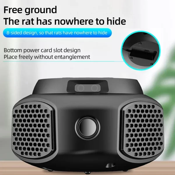 Répulsif ultrasonique pour rongeurs 4 en 1, répulsif électronique pour rats à 360 degrés, répulsif efficacement les mouches, les cafards et les moustiques pour l'intérieur – Image 2