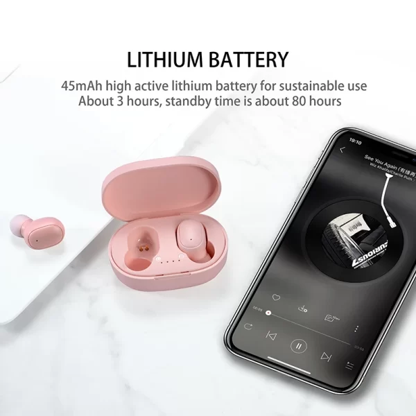 D'origine A6S TWS Casque Sans Fil Écouteurs Bluetooth Sport Stéréo Fone Bluetooth Écouteurs pour Xiaomi Huawei iPhone – Image 4