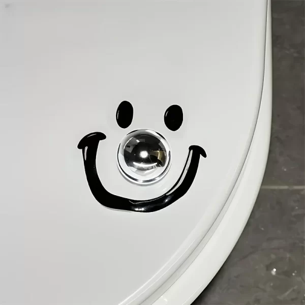 Lève-couvercle de toilette en boule de sourire Dopamine de Style contemporain, forme ronde, ouvre-couvercle de siège de toilette portatif pour salle de bain – Image 10