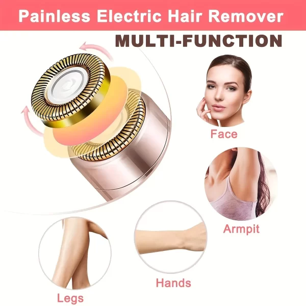 Épilateur électrique portable en forme de rouge à lèvres pour femmes, indolore et efficace, épilation du visage, rasoir domestique, outil de rasoir – Image 2