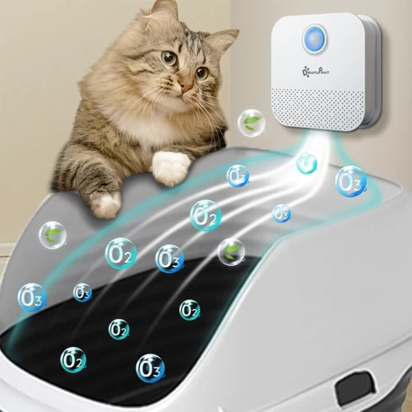 DownyPaws-Purificateur d'air intelligent pour chat, désodorisant pour litière, toilettes pour animaux de compagnie, désodorisant pour chien et chat, 4000mAh – Image 8