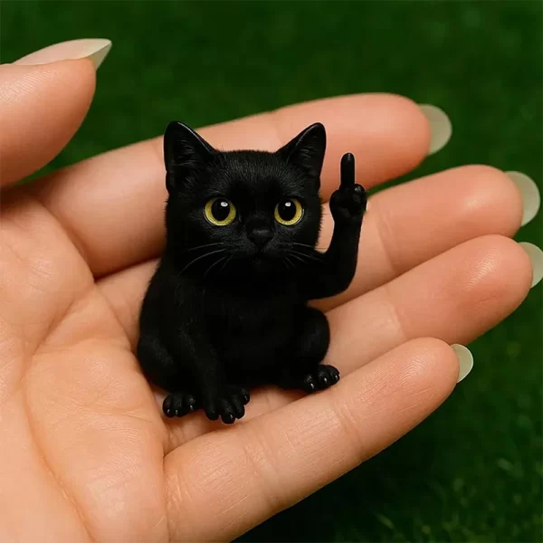 Mini Animal amusant au doigt du milieu, figurine de maison, Animal mignon, accessoires de décoration de bureau, Sculpture pour adulte, modèle Miniature, jouet – Image 4