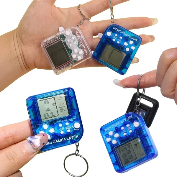 Mini jeu de construction portable pour enfants, jeux électroniques classiques plus tard, jeu de console tenu dans la main, jeu de puzzle pour enfants, jouets pour joueurs, cadeau – Image 2