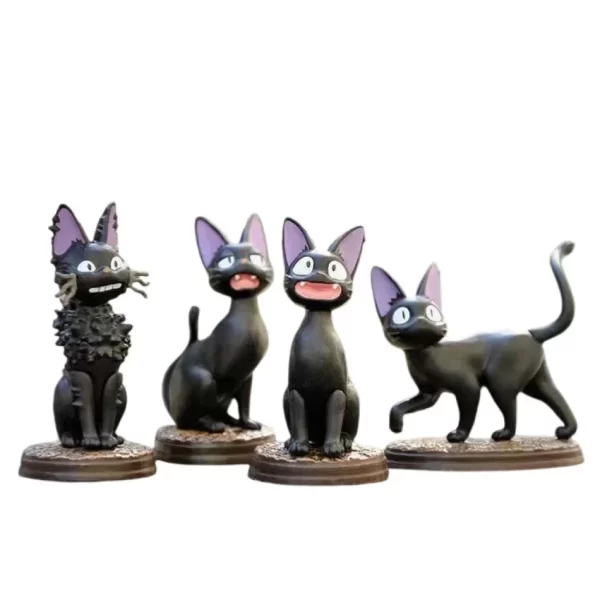 6 pièces/ensemble dessin animé chat noir Jiji Gigi Figure PVC Action jouet poupée modèle ensemble chat noir Hayao Miyazaki Figure jouet enfants cadeau d'anniversaire – Image 4