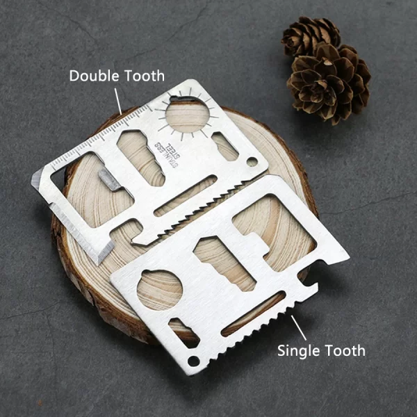 Outil de poche multifonction bouteille extérieure survivre carte d'équipement Gadget polyvalent ouvre-bouteille de Camping – Image 5