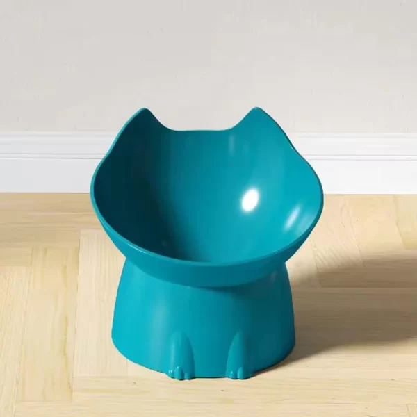 Bol pour chat avec longues oreilles et pieds hauts avec protection du cou pour chat et chien et bol surélevé en plastique anti-renversement pour animaux de compagnie – Image 6