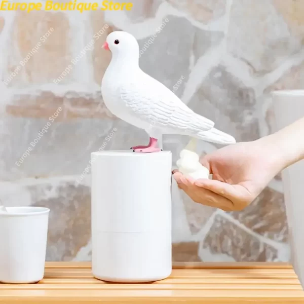 Distributeur de savon en forme de Pigeon, lave-mains en mousse à Induction automatique, mousse Fine, sans contact, détection automatique, distributeur de mousse hygiénique – Image 3