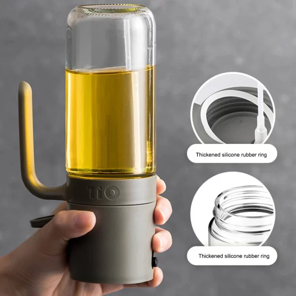 Distributeur d'huile d'olive polyvalent de 250ML, pulvérisateur d'huile d'olive, bouteilles de pulvérisation rechargeables antirouille pour friteuse à Air, cuisson à griller – Image 4