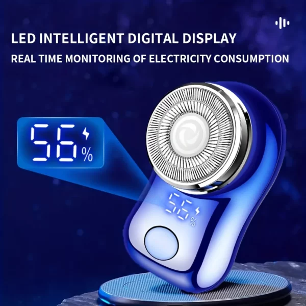 Rasoir électrique à capsules pour hommes, Mini rasoir électrique Portable de rasage, rasoir intelligent d'extérieur Portable de Type poche – Image 4