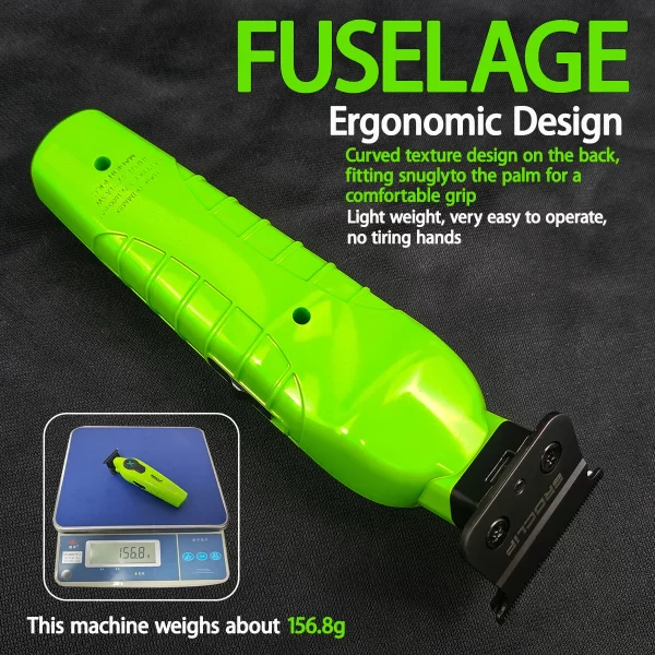 Nouveau 2025 BRDCLIP FA1T vert professionnel tondeuse à cheveux barbier sculpture dégradé finition Machine tondeuse électrique avec support de chargeur – Image 4