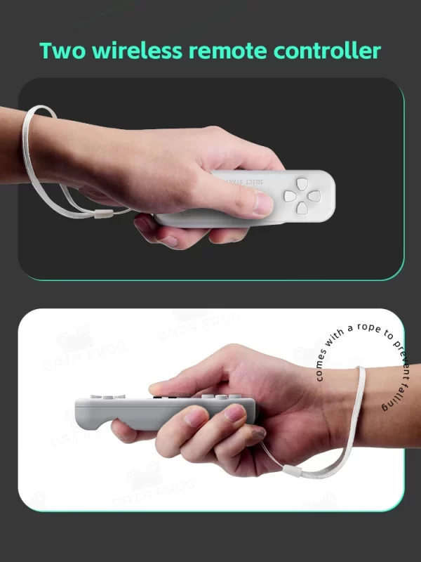 DATA FROG Y2 Fit 4K Game Stick Console somatosensorielle rétro intégrée plus de 1000 jeux NES Console de jeu vidéo sans fil TV Dendy – Image 2