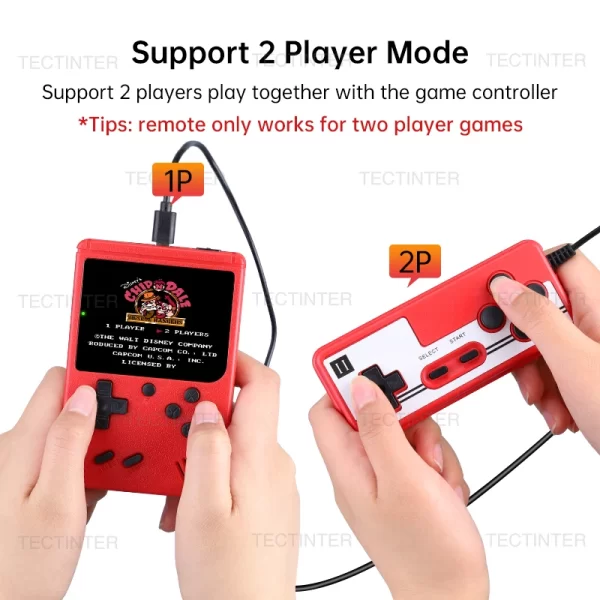 Mini console de jeu vidéo rétro portable, 8 bits, 500 jeux intégrés, console de jeu AV Out, délibérément garçon, universitaires, Jubenz – Image 4