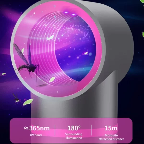 Lumières anti-moustiques électriques pour la maison, piégeage physique, pour mère et bébé, lumières anti-moustiques disponibles à réduction de bruit, 2025 – Image 4