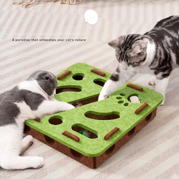 Poteaux à gratter pour chats d'intérieur, en Sisal, jouet interactif pour chaton, exercice d'intérieur, fournitures de divertissement – Image 2