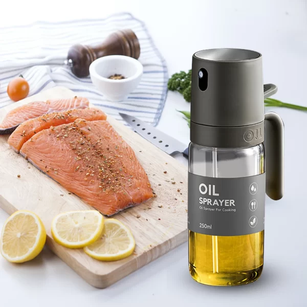 Distributeur d'huile d'olive polyvalent de 250ML, pulvérisateur d'huile d'olive, bouteilles de pulvérisation rechargeables antirouille pour friteuse à Air, cuisson à griller – Image 7