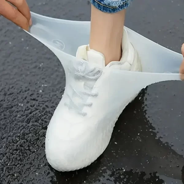 Couvre-chaussures imperméables, bottes de pluie antidérapantes réutilisables, couvre-bottes de pluie en caoutchouc pour usage extérieur, équipement, articles ménagers pour la maison – Image 2