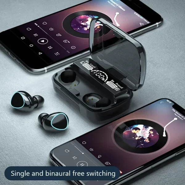 M10 Bluetooth écouteurs mains libres LED affichage casque Bluetooth HiFi stéréo musique sans fil écouteurs étanche casque de jeu – Image 7