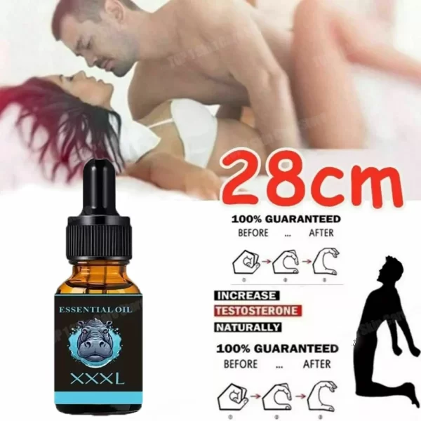 Épaississement permanent du pénis, augmenter la croissance XXL, Massage d'agrandissement, lubrifiant pour l'érection du coq pour hommes, extraits de plantes, huile de Massage – Image 3