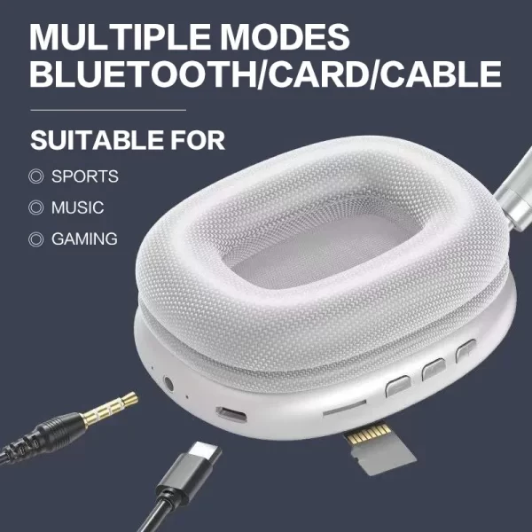 NOUVEAU P9 Pro Max Air Écouteurs Bluetooth sans fil Écouteurs annulateurs de bruit Mic Pods Over Ear Sports Gaming Casque pour Apple – Image 5