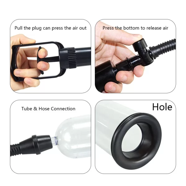 Pompe à pénis sous vide pour pompe pour pénis, amélioration masculine, érectice, masturbateur, entraîneur de pénis, jouets sexuels pour hommes – Image 5