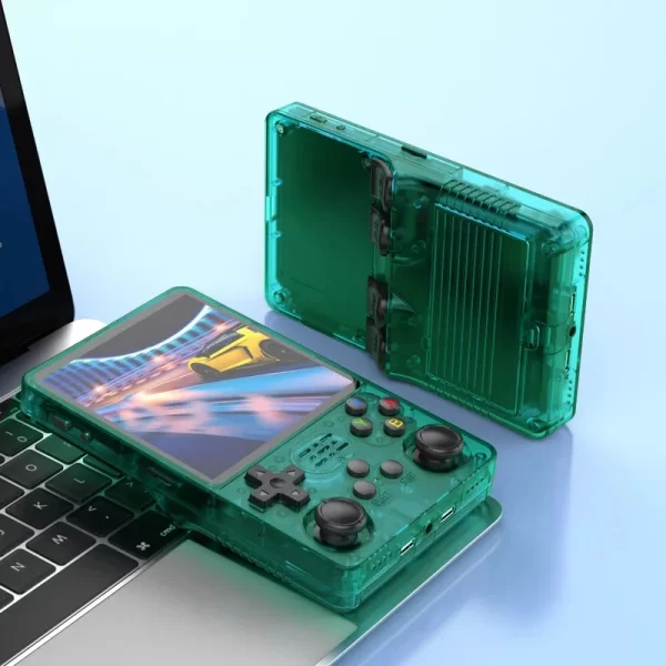 TOP vente 4 "IPS grand écran R36S Plus rétro Console de jeu Portable Linux système 64 bits RK3326 poche Portable ARKOS 2.0 R36SPLUS – Image 5