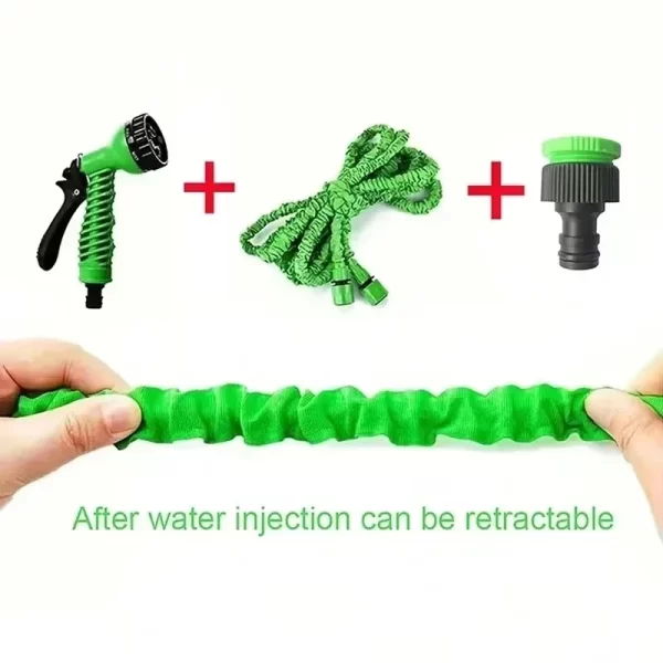 Tuyau magique haute pression extensible de 200 pieds, 7 fonctions de pulvérisation d'eau, pistolet, matériaux durables, outils d'arrosage de jardin domestique – Image 4