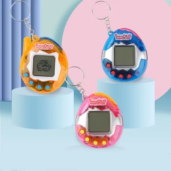 Jouet électronique pour animaux de compagnie, nostalgique des années 90, 49 animaux de compagnie dans un réseau virtuel, Mini Console de jeu portable, cadeau de noël – Image 2