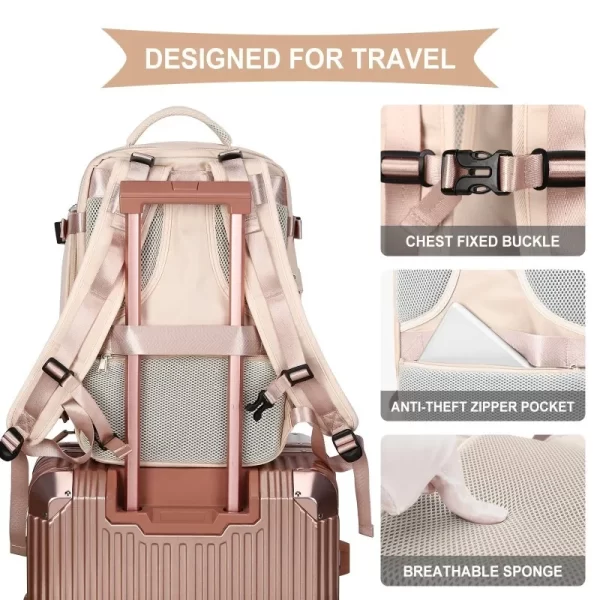 AkooluRu sac de voyage multifonction grande capacité pour ordinateur portable étudiant MacBook pro 13/14/16 pouces coque d'ordinateur avec accessoires – Image 2