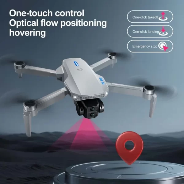 Nouveau Drone E88GT télécommandé grand écran 8K double caméra positionnement du flux optique 2.4G RC quadrirotor Drone de décollage à un bouton – Image 2