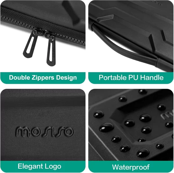 13 14 15 16 pouces coque rigide étui pour ordinateur portable pour MacBook Air Pro Dell étanche EVA mallette de transport pour ordinateur portable porte-documents housse de sac à main – Image 3