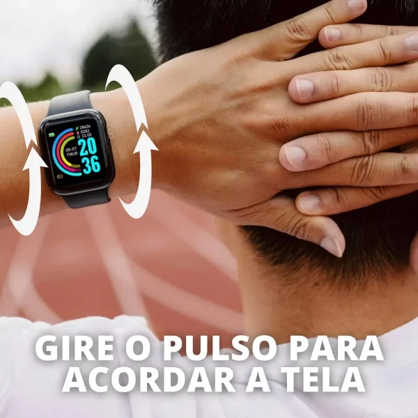 D20 montre intelligente Sport Fitness Tracker podomètre Smartwatch pour hommes femmes montre-bracelet numérique Y68 Pro6 cadeau – Image 4